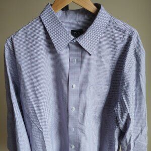 Jos. A. Bank Grey/Red Plain Button Down Dress Shirt - Size XXL